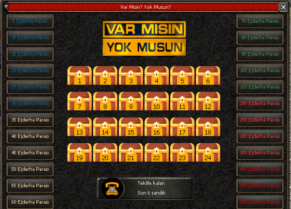Varmısın Yokmusun Sistemi